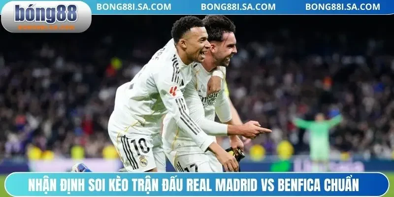 Nhận định soi kèo trận đấu Real Madrid vs Benfica chuẩn